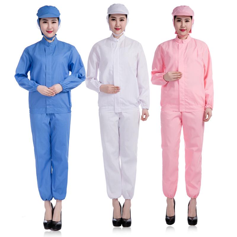 Six-Color All-Season Dustproof Workshop Workwear with Separable Zipper and Optional Logo