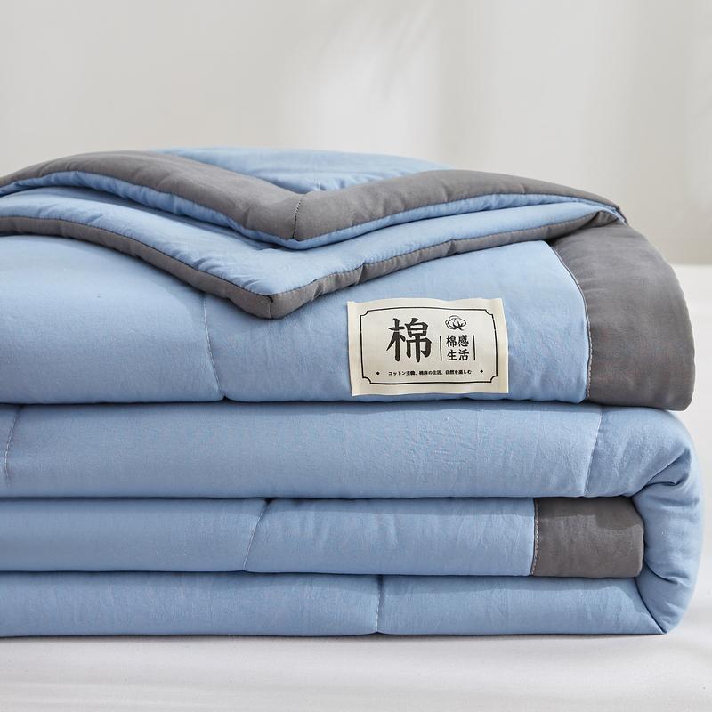 Mei Yun Ge Pure Color Washed Cotton Yarn Summer Quilt