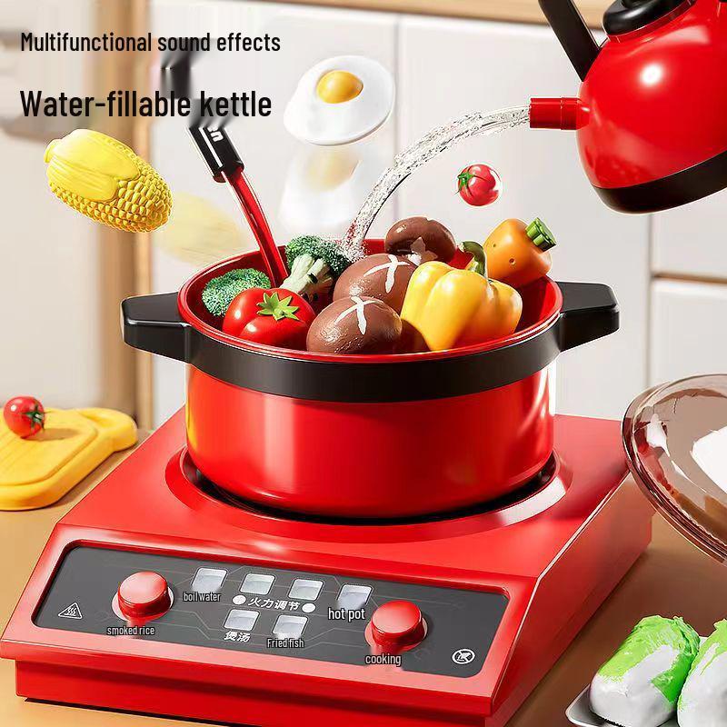 Mini Kitchen Playset: Children's Simulation Kitchenware with Cuttable Fruits
