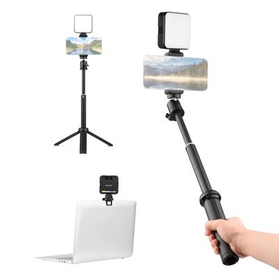 Andoer W64RGB Pocket RGB LED Videoleuchte Kit Videokonferenzbeleuchtung CRI95+ 2500K-9000K Dimmbar