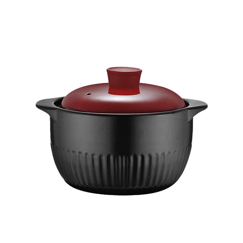 Changbaosen 3L Ribbed Ceramic Stew Pot