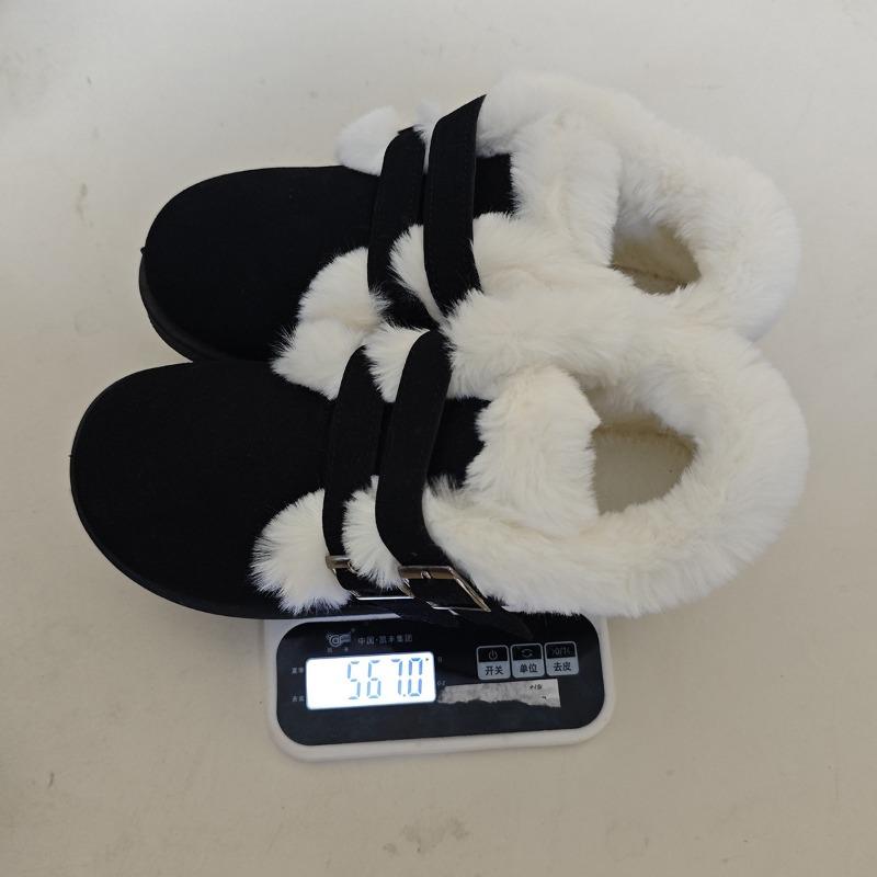 Women's Fleece-Lined Slip-On Loafers – Fuzzy Warm Lining, Flat Sole, Cozy Winter Snow Boots