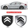 1 Pezzo Scudo Metallico per Portiera Auto Emblema Badge Carrozzeria Auto Adesivo 3D Styling Per Citroen C2 C3 C4 C5 X7 C8 C4L DS3 DS4 DS5LS DS6