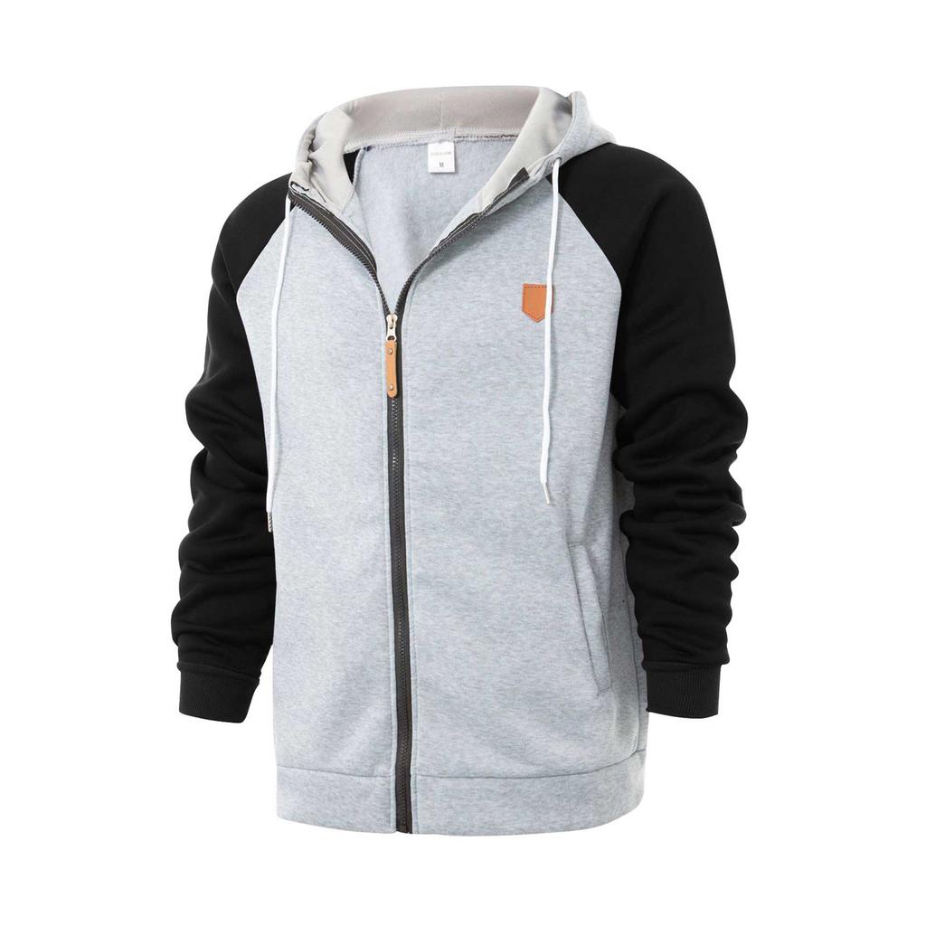 Men'S Zipper Jacket, Casual Retro Long Sleeved Cardigan Jacket