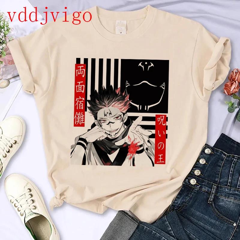 Streetwear Tshirt Japanese Anime Tshirt Jujutsu Kaisen Gojo Satoru Yuji Itadori Unisexga T Shirt Top Tees Clothes Y2k 90s