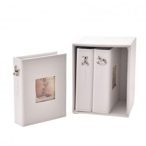 Bambino Hvit Sett med 3 Album Holder 24 x 4 x 6 Trykk