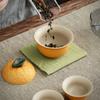 Customize Chinese Tea Set Ceramic Portable Teapot Set Travel Gaiwan Tea Cups of Tea Ceremony Accessories One Pot Two Cup Suit