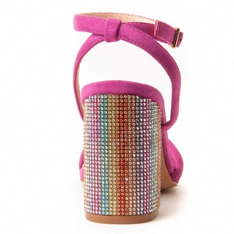 Sandalia Con Tacón Para Mujer. Montevita Sanndarey7 90509