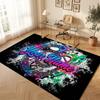 Music Theme Soft Crystal Velvet Rug Custom Name & Text Print Non Slip Floor Rug for Bedroom Living Room