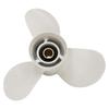 Strong 3 Blade 11 1/4 Inch Diameter 14G Marine Propeller Designed For 30HP To 60HP Outboard Engines
