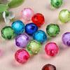 8mm 32-Facet Acrylic Rose Flower Beads for DIY Jewelry Making