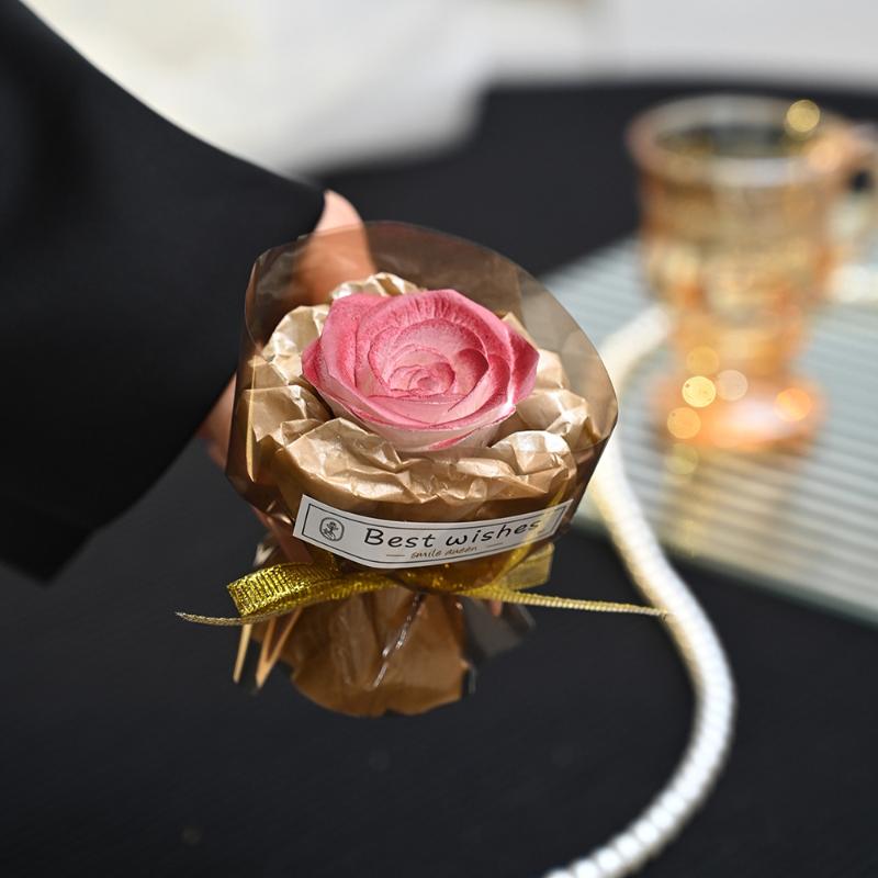 Mini Ficktvålsblomma Bukett Konstgjord Rosblomma Bukett Mors Dag Alla Hjärtans Dag Festpresent Heminredning