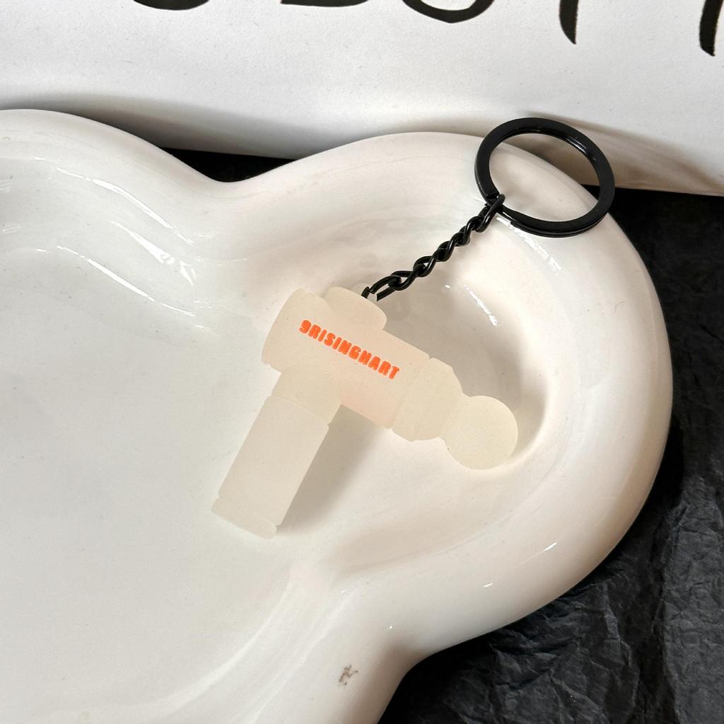 Miu Series Dumbbell Plate Keychain: Trendy Fitness Accessory & Sports Jewelry Gift