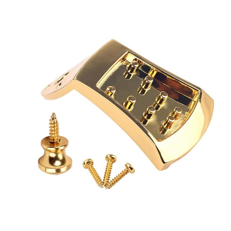 Metal Triangular Mandolin Tailpiece with Screws 8 String Mandolin Tailpiece Mandolin Arched Top Guitar Tailpiece