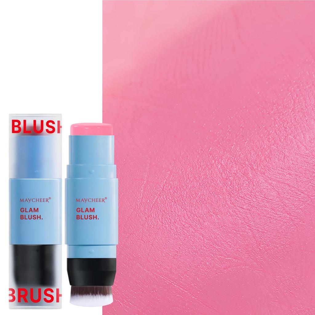 MAYCHEER Dual-Ended Blush Stick: High-Pigment, Multi-Color, Long-Lasting, Moisturizing.