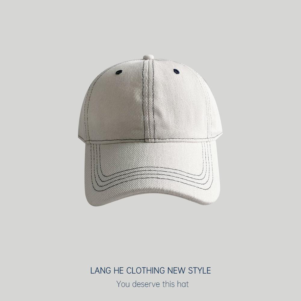 

Korean Casual Versatile Face Showing Small Washed and Aged Baseball Cap Men s Summer Sun Protection Hat 55-59cm