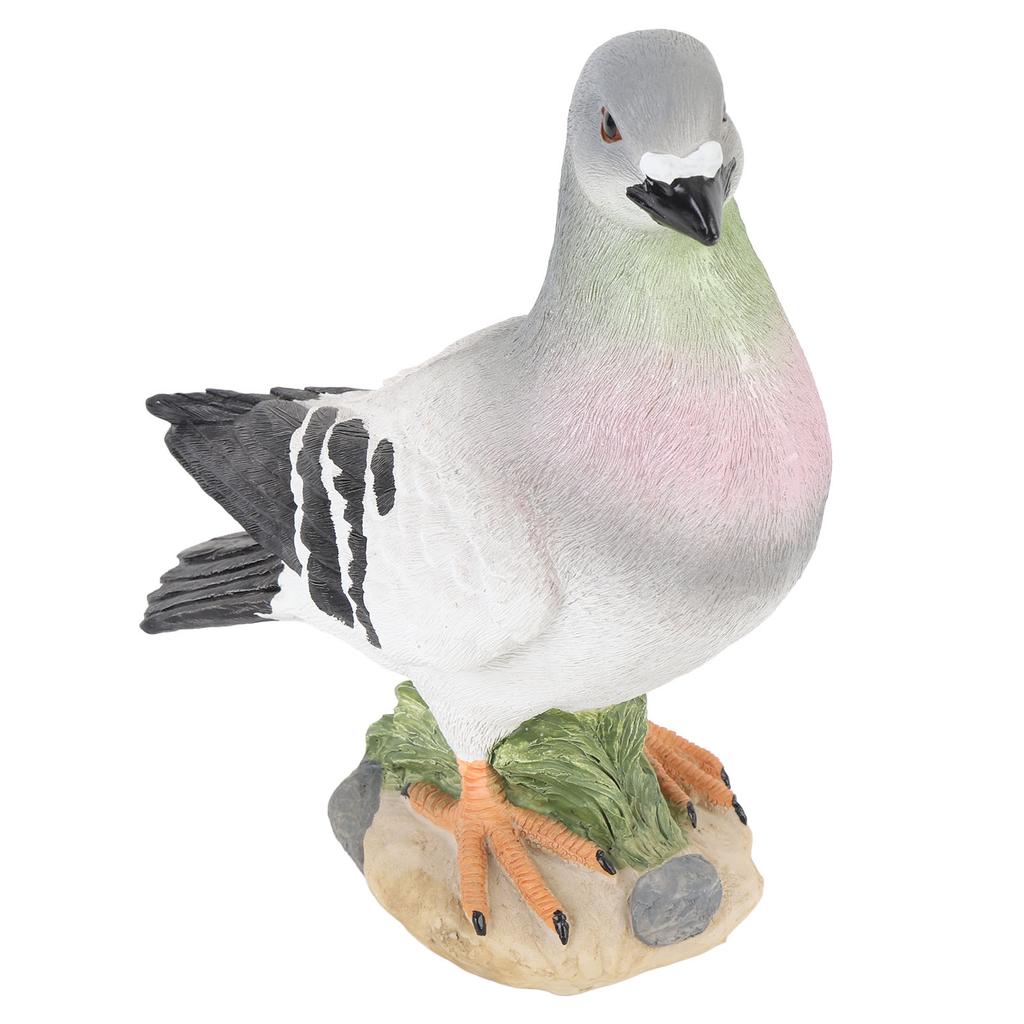 Pigeon Figure Decorative Realistic Exquisite Weather Resistant Dove Statue for Tree Lawn Garden