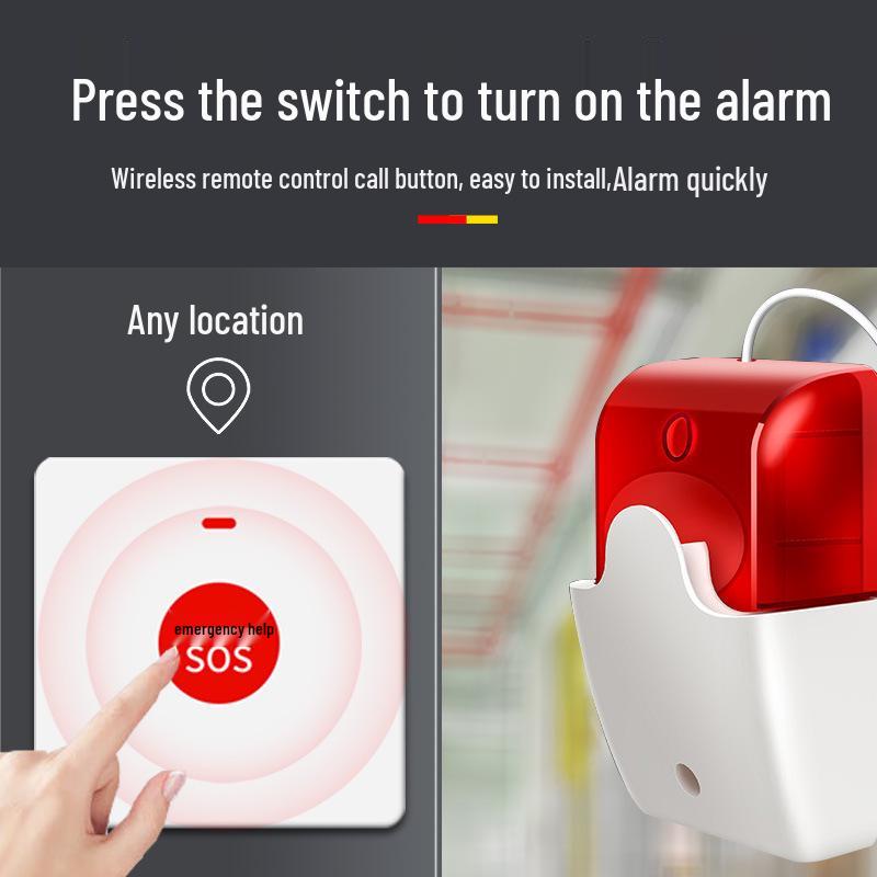 220V Bathroom Emergency Call Alarm for Disabled Toilets with Remote Control