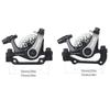 Bike Disc Caliper Front and Rear Disc Brakes Set Aluminium Alloy Bicycles Accessory For Most Mountain Bike, Folding-bike