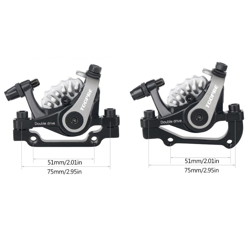Bike Disc Caliper Front and Rear Disc Brakes Set Aluminium Alloy Bicycles Accessory For Most Mountain Bike, Folding-bike