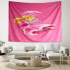 Princess Peach Print Tapestry, Backdrop, Easy Setup, Ideal for Bedroom, Office & Living Room, with Aesthetic Wall Hanging Decor.