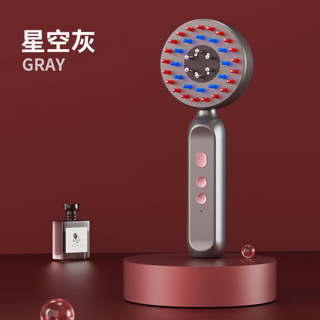 Electric Scalp Massager Hair Brush with Essential Oil Dispenser Rechargeable Handheld Hair Care Comb for Scalp Stimulation and Relaxation