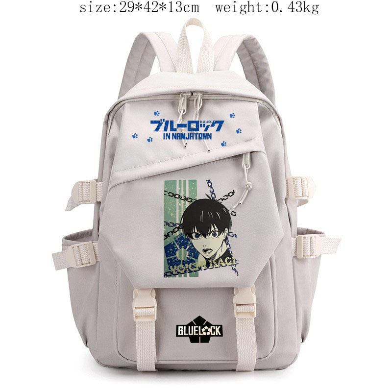 BLUE LOCK Anime Cosplay Sac à dos Étudiants Sac d'école Nylon Léger Dessin animé Sac à livres Ordinateur portable Voyage Sac à dos Extérieur Enfants Cadeaux