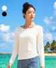 Helingbon Women'S Button Open Halter Neck Shirred Rash Guard (2 Colors) Rj396W