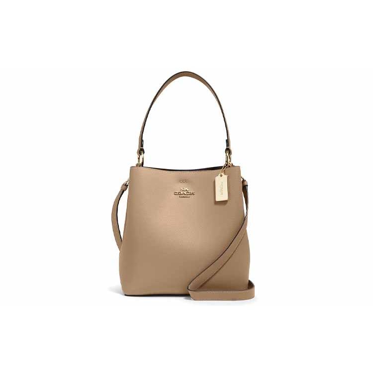 

Новая кожаная сумка-ведро COACH Town, сумка-тоут, сумка для покупок, сумочка, сумка на плечо, сумка через плечо, большой размер, женская, коричневая 91122-IMRF6 25.4*12.4*25.9CM