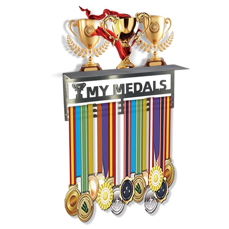 Wall Mounted Medal Rack Independent Station Metal Medal Rack Stainless Steel Medal Display Marathon Medal Hanger