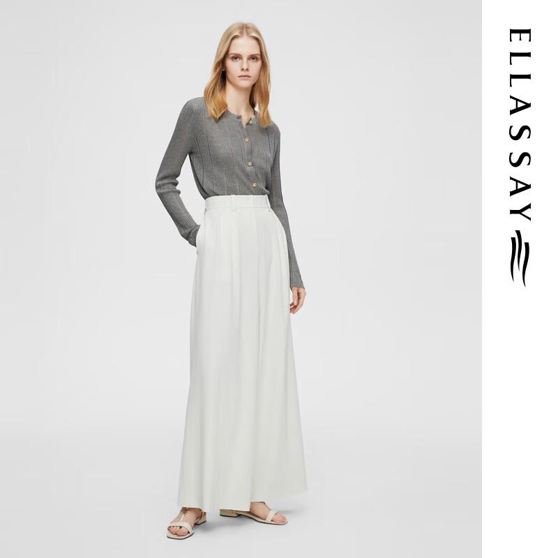 ELLASSAY Women's 2025 Early Spring Hollow-Out Knit Sweater