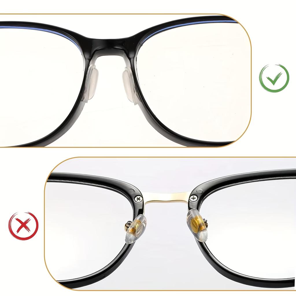 Anti-Rutsch Brillen Nasenpads Silikon Unsichtbare Brillen Luftpolster Nasenpads Transparent Weich Selbstklebend Nasenhalter