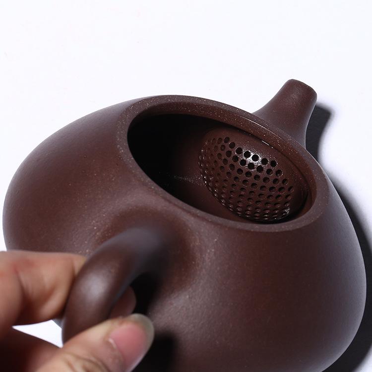 Handmade Yixing Zisha Teapot - Purple Clay Jingzhou Stone Ladle - Perfect Holiday Gift