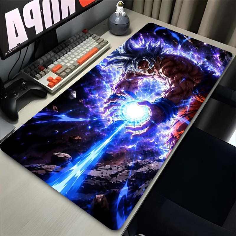 Mauspad Groß Xxl Gamer Dragon Ball Z Computertastatur Schreibtischmatte Anime PC Gaming Zubehör Mauspad Dbz Schwarzer Teppich