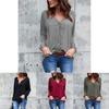Premium Quality Spring Fashion V Collar Fold Button Long-sleeved Loose Chiffon Shirt In 8 Stunning Colors