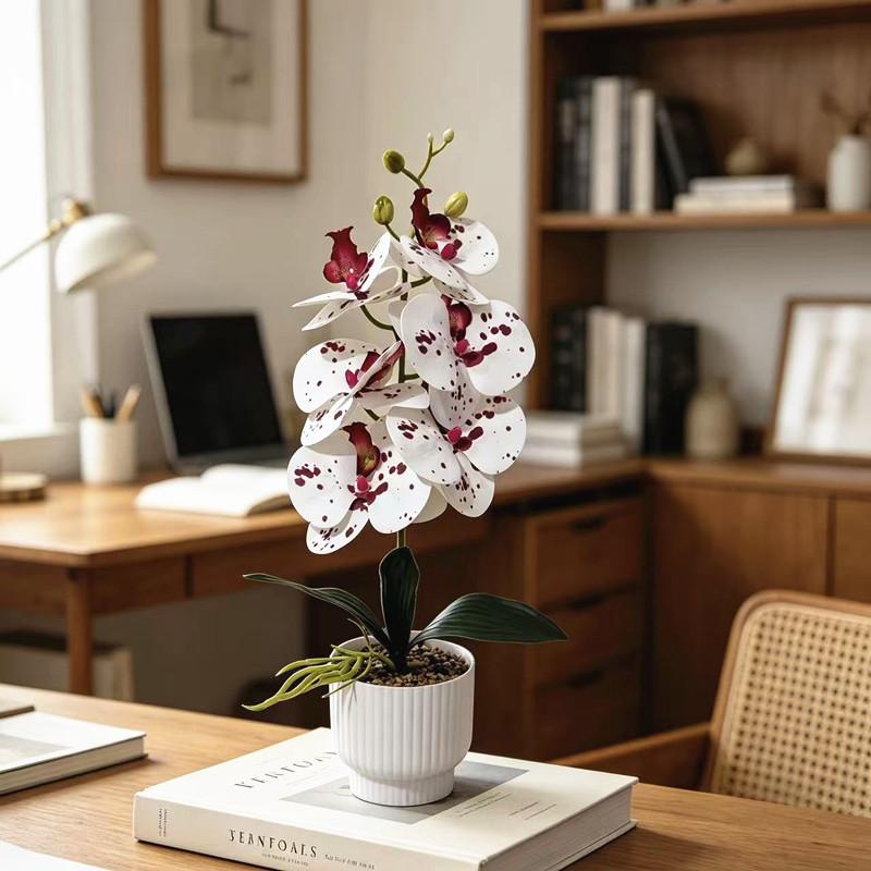 Butterfly Orchid Artificial Plant With Plastic And Soft Gel For Home Decor And Event Centerpiece