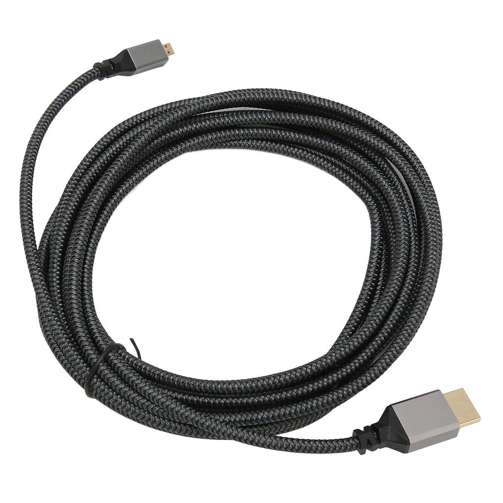 4K HD Multimedia Interface Cable Male To Male 18Gbps High Speed 4K 60Hz HD Knit Micro HD Multimedia Interface Adapter