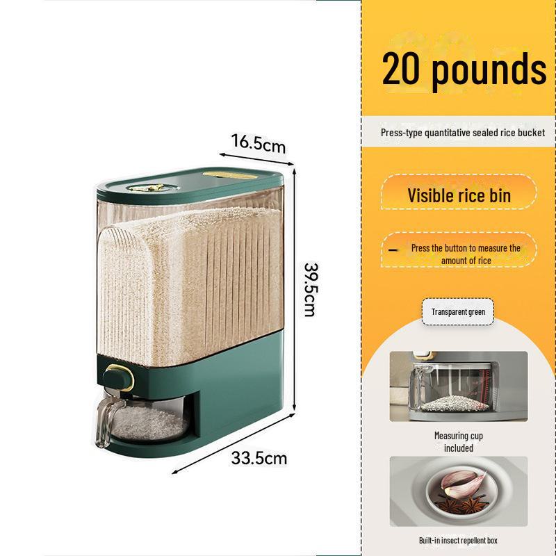 Moisture-Proof, Insect-Proof Rice Storage Box - Sealed, Food-Grade Container for Household Use