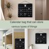 Wall Mounted Calendar Organiser Wall Mounted Fabric Organiser Hanging Fabric Organiser Daily Ins Storage