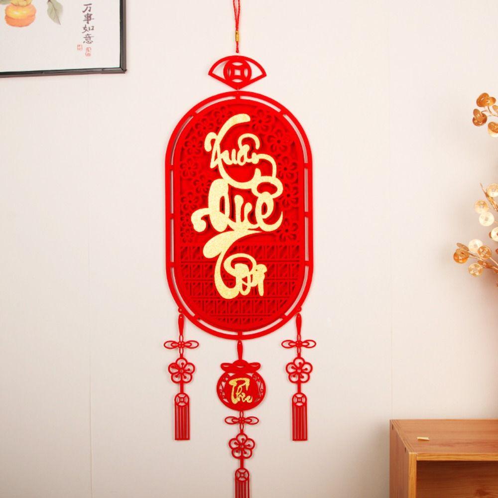 Traditional Fu Character Pendants Chinese Style 2025 New Year Door Couplet  New Year Gift