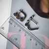 Серебряные серьги с натуральным сапфиром 4.073ct, фианитами (2177739)