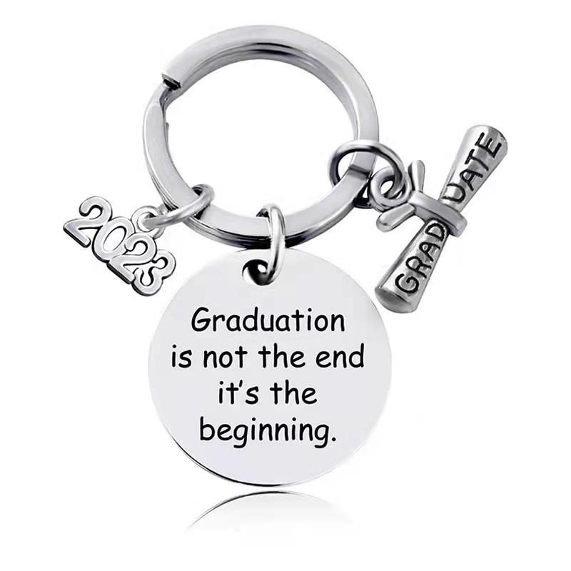 Steel Elegant Stainless Keychain Gift For Graduates Perfect For Celebrations And Parties