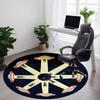 1pc UFO Office Round Area Rug, Under Office Chairs Bedroom Living Room Home Decor, Room Deco, Available In Various Sizes