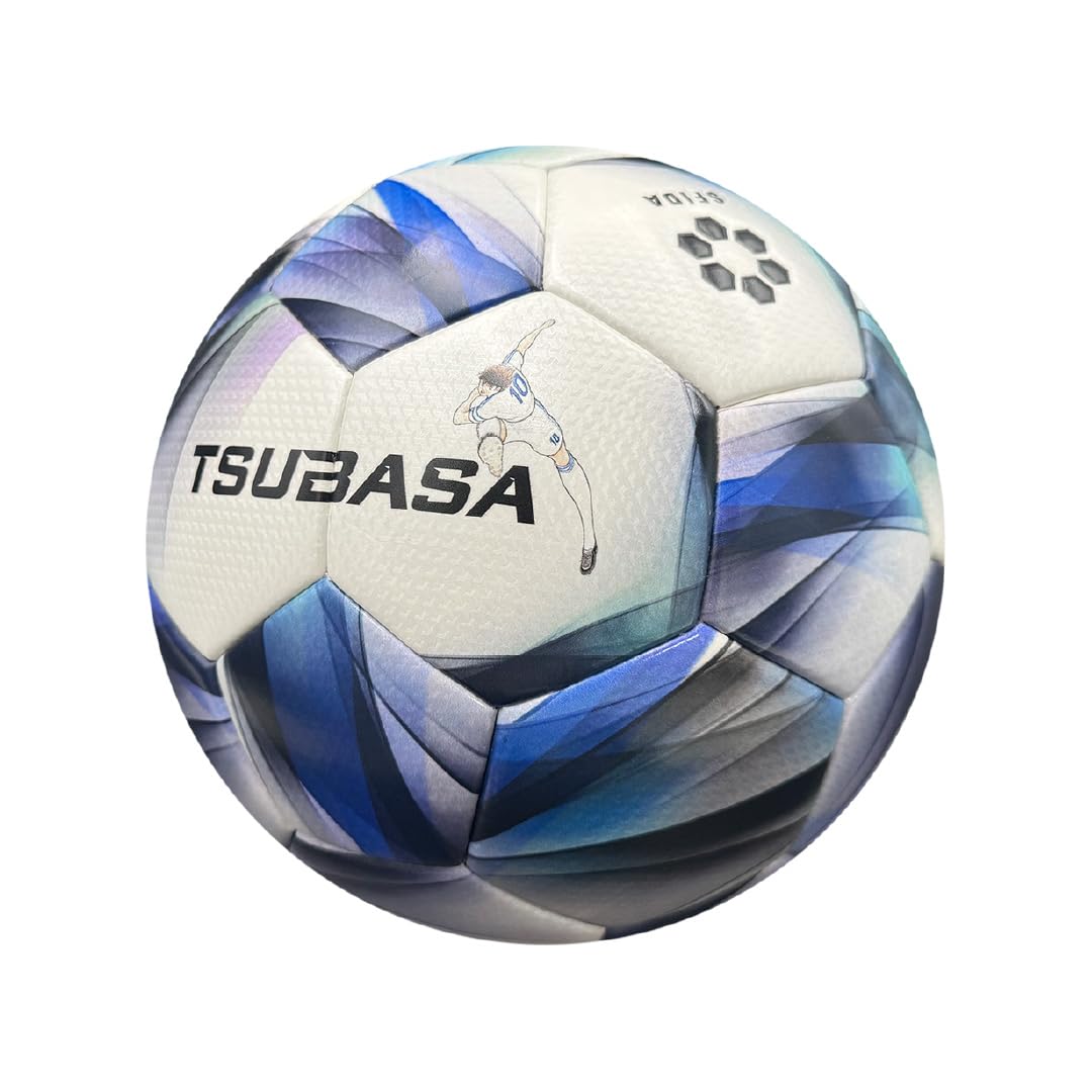 

Certified SFIDA TSUBASA Soccer Size for Junior High School Students and Official Match Ball Captain Tsubasa Collaboration [JFA Ball] Ball, 5, Up, синий