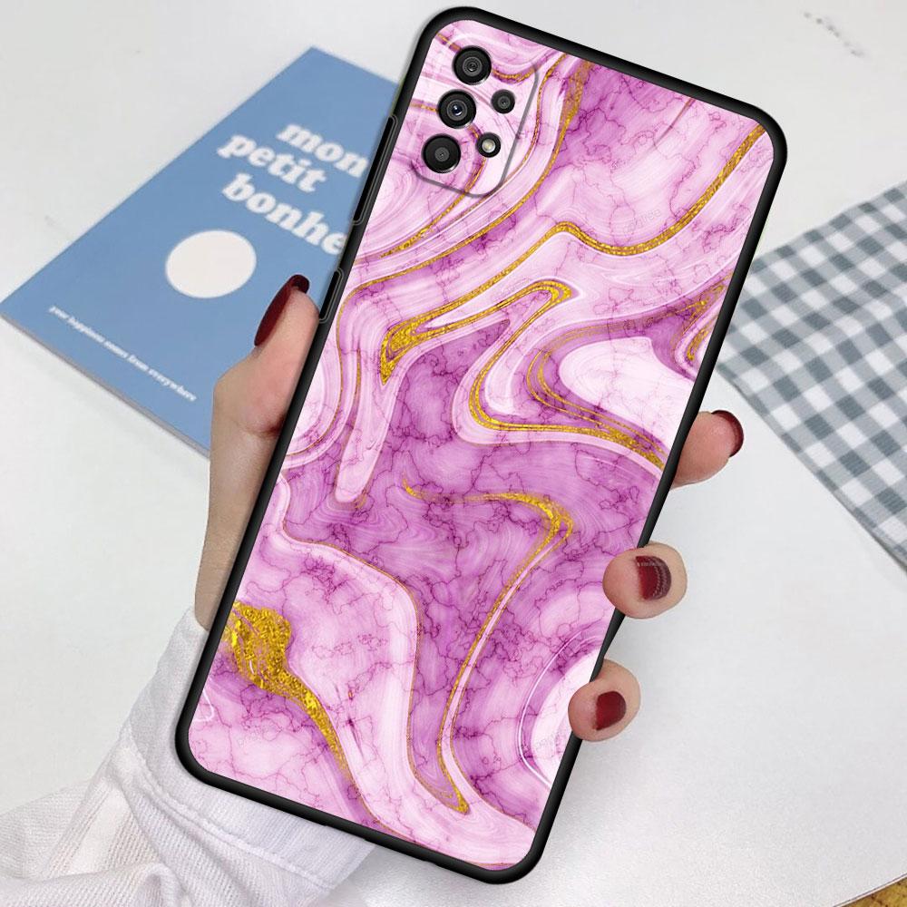 Case For Samsung Galaxy A52 A12 A51 A32 A21s A71 A53 A13 A32 A72 A31 A33 A22 A03 A41 Phone Cover Marble