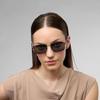 John Jacobs | Black - Grey | Full Rim Rectangular Stylish | Polarized and 100% UV Protected | Men & Women | Extra Wide | JJ S15862