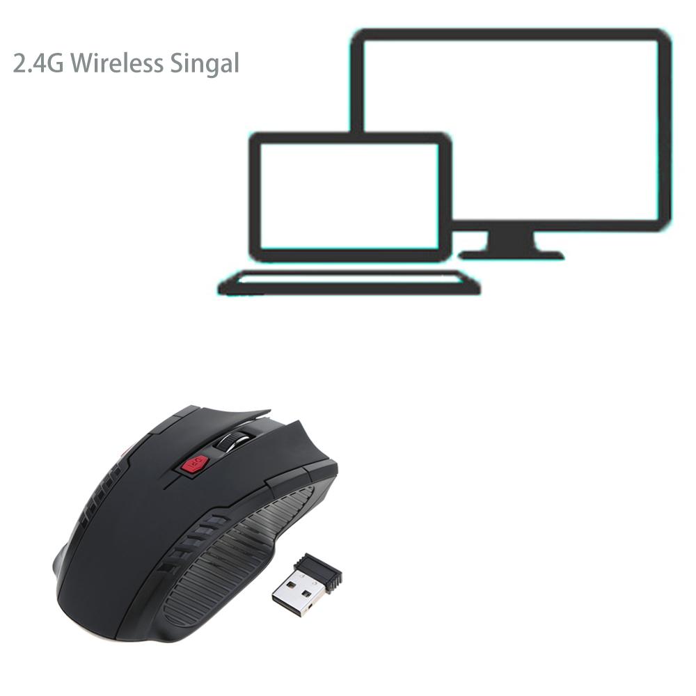 2.4G Wireless Business Gaming Mouse Mice Portable 2400DPI Adjustable Optical for PC Laptop Desktop