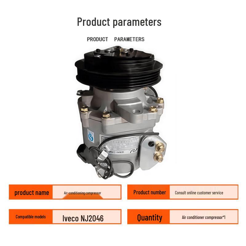Roland Nanjing Iveco AC Compressor for NJ2046 Standard