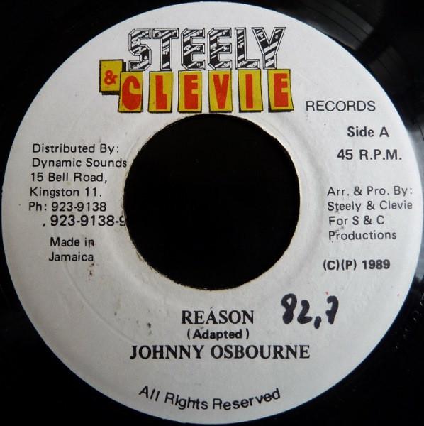 7inch Record JOHNNY OSBOURNE - Reason NONE Steely & Clevie 1989 Japan Reggae, Ska & Dub Used