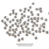 Handmade Antique Silver Flower Spacer Beads for DIY Bracelets & Hair Accessories